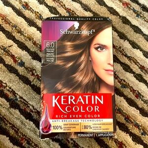 Schwarzkopf Keratin Color Permanent Hair Color Cappuccino 4.0 Bundles $5 for $25